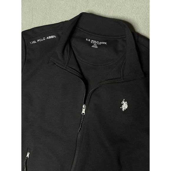 U.S. Polo Assn. Other - U.S. Polo Assn. Men Fleece Full Zip Hoodie with Big Pony 2xl full zipper pockets